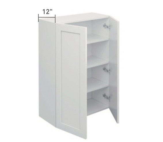White Single Shaker Wall Cabinet 2 Door (36")