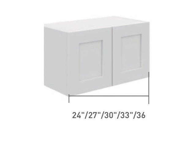 Ash Oak Wall Short Cabinet 2 Doors (12",15",18",21")