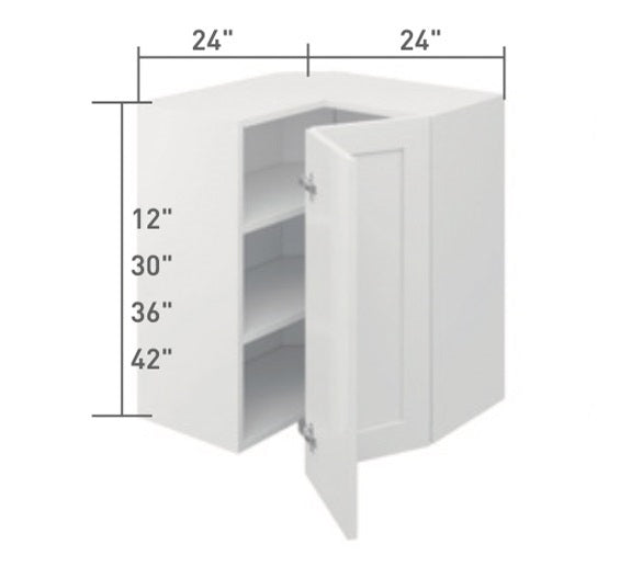 White Single Shaker Wall Easy Reach Cabinet