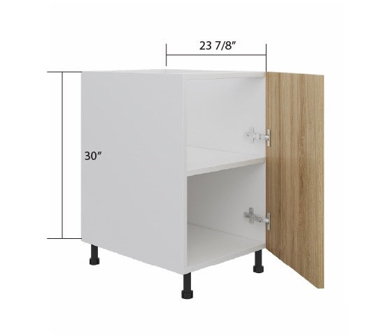 Natural Wood Base Cabinet Full Height