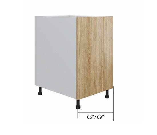 Natural Wood Base Cabinet Full Height