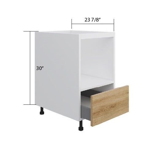 Natural Wood Base Microwave Cabinet