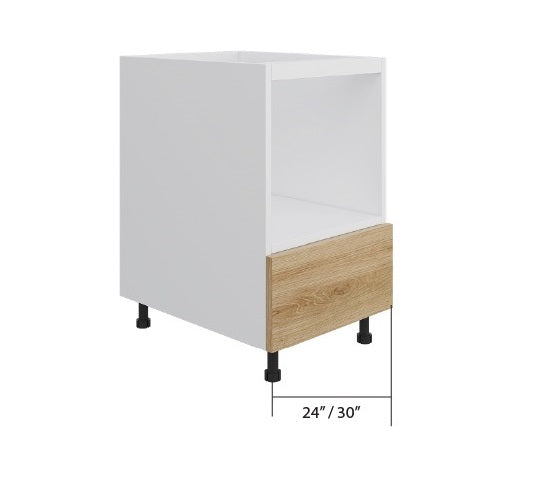 Natural Wood Base Microwave Cabinet