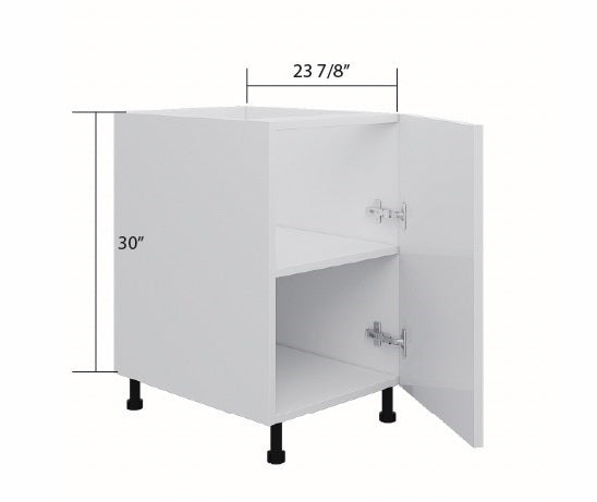 Gray High Gloss Base Cabinet Full Height