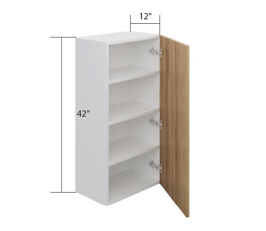 Natural Wood Wall Cabinet 1 Full Door (42")