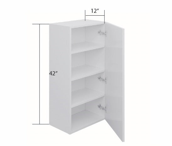 Blue Single Shaker Wall Cabinet 1 Full Door (42")