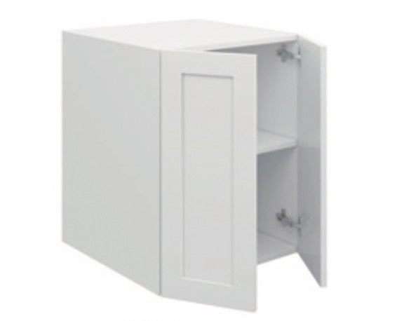 Ash Oak Wall Cabinet Fridge 2 Door (24")