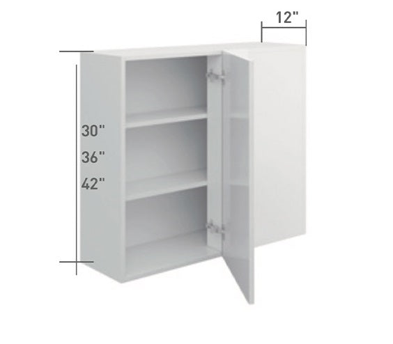 Gray Single Shaker Wall Diagonal Cabinet