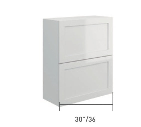 Gray Single Shaker Wall Bi-Fold