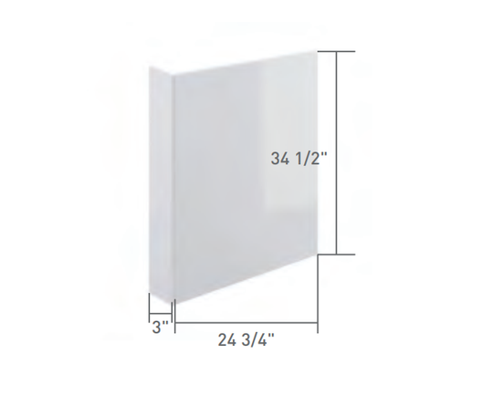 Ash Oak Dishwasher End Panel