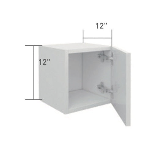 Smoked Oak Wall Short Cabinet 1 Full Door
