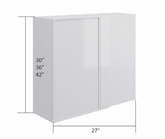 Gray High Gloss Wall Blind Corner